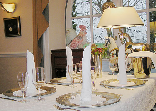 Tisch im Restaurant Pronstorfer Krug